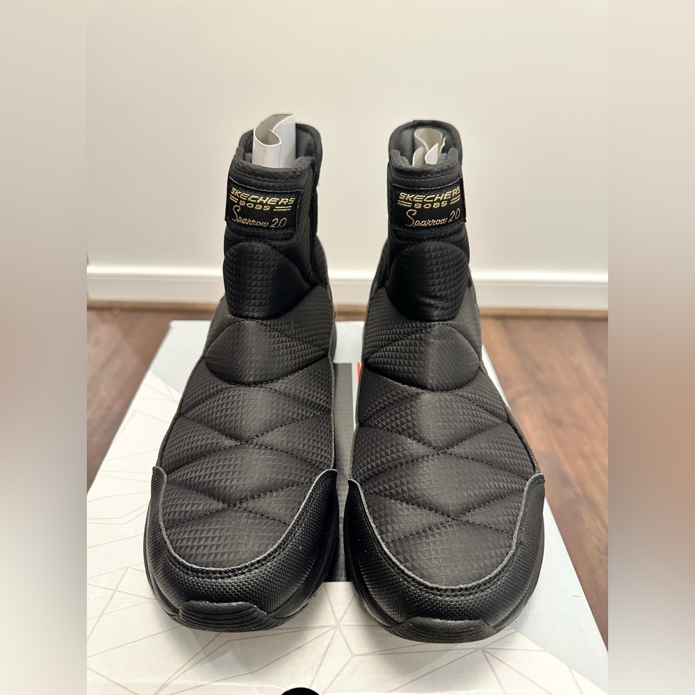 Skechers Bobs Sports Women’s Memory Foam Slip-On Boots, Size 10
